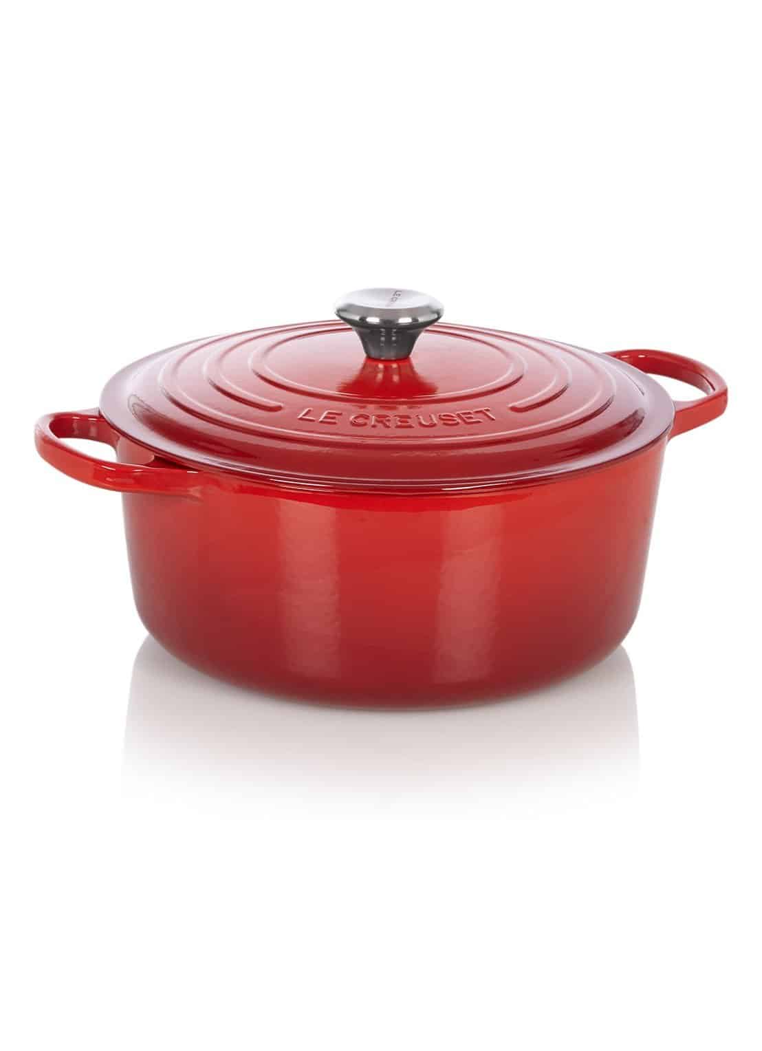 ongeluk buitenste Lake Taupo Le Creuset braadpan Signature rond 28 cm rood - Jan van Peer