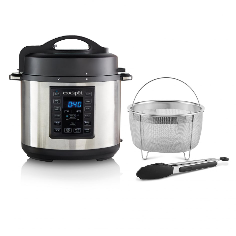 CROCKPOT EXPRESS POT 5,6L (INCL. STOOMMAND EN TANG) Jan van Peer