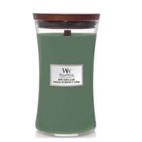 Woodwick large Mint Leaves & Oak