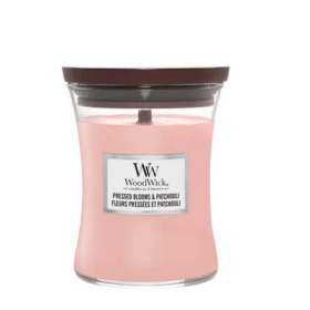 Woodwick medium Pressed Blooms & Patchouli