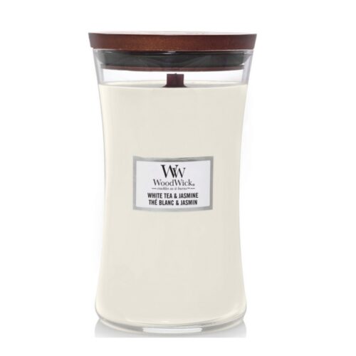 Woodwick large White Tea & Jasmine