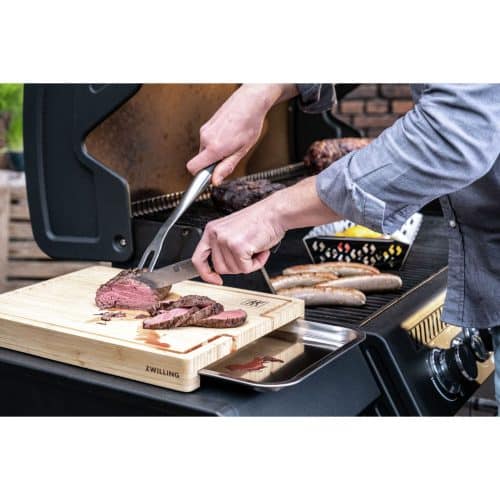 ZWILLING BBQ+ Snijplank Met lade 39 cm x 30 cm, Bamboe - Afbeelding 6