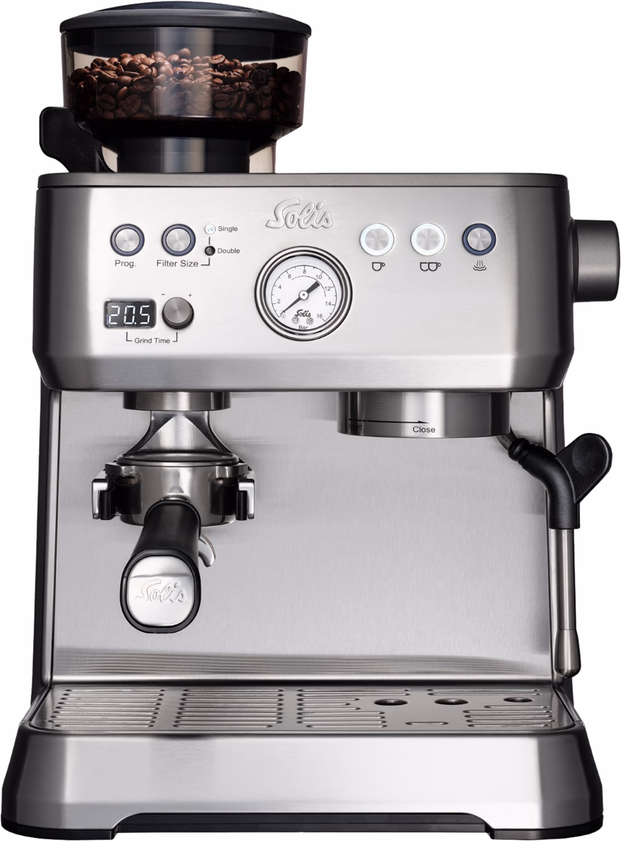 Solis Grind and Infuse Perfetta RVS (met gratis uitklopbak t.w.v. 49,99)