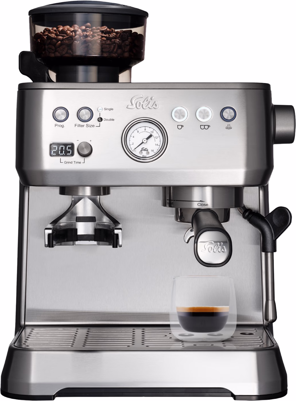 Solis Grind and Infuse Perfetta RVS (met gratis uitklopbak t.w.v. 49,99) - Afbeelding 4