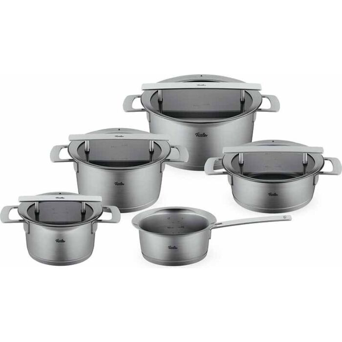 Fissler Phi 5 delige pannenset downdraft