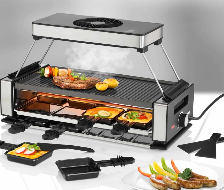 Gourmetten met afzuiging