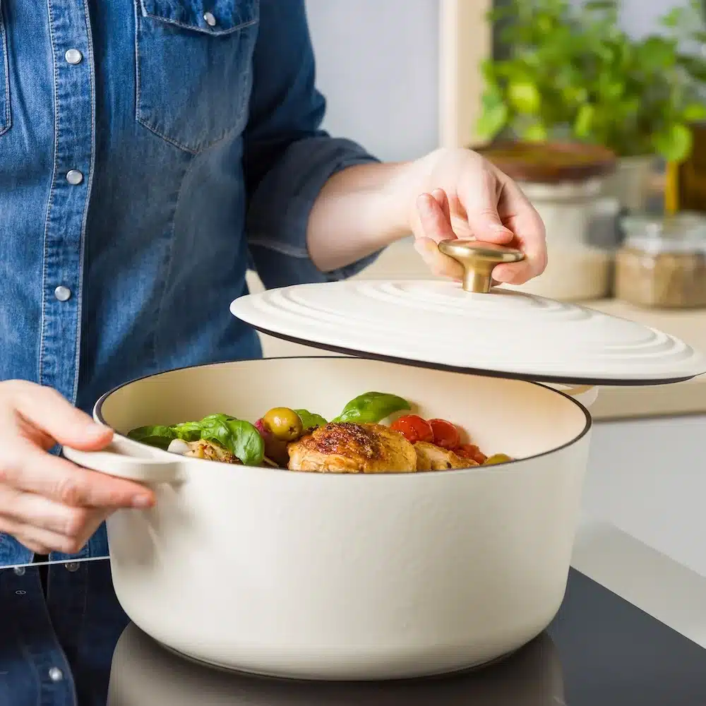 BK Bourgogne braadpan 24cm cream/white - Afbeelding 3