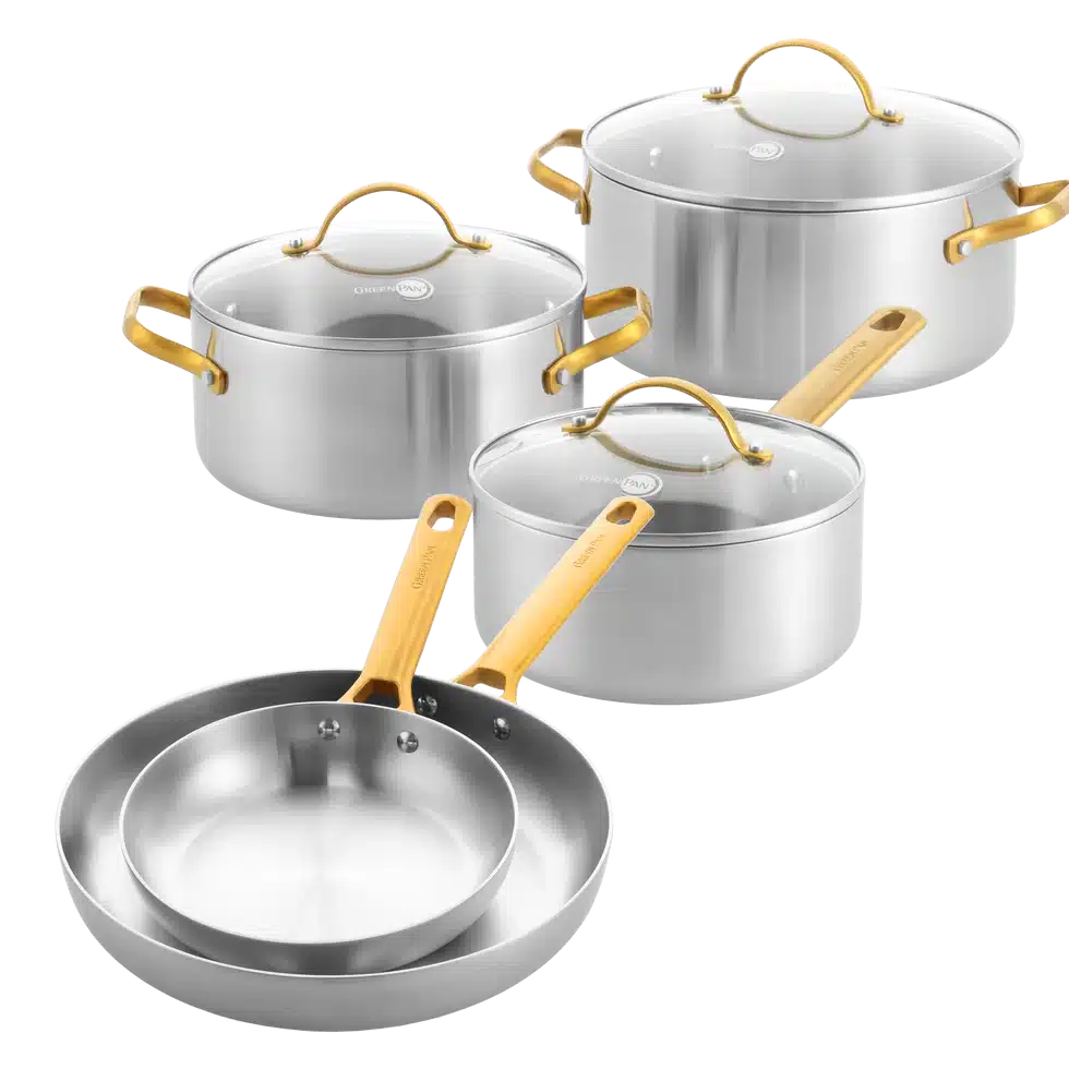 Greenpan Padova 5 delige pannenset (8 delige wanneer je de deksels als deel telt)