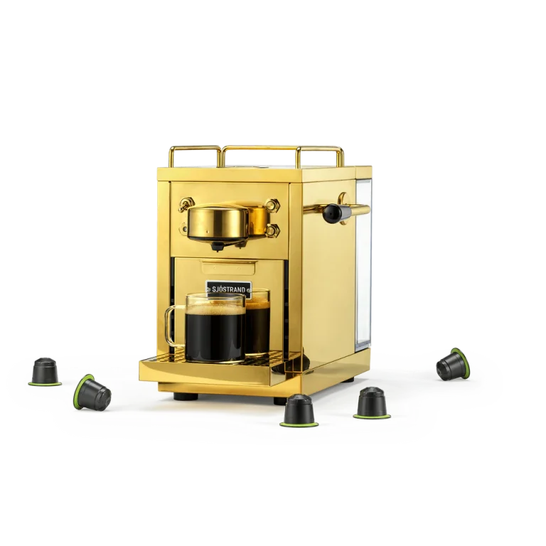 Sjorstand nespressomachine brass