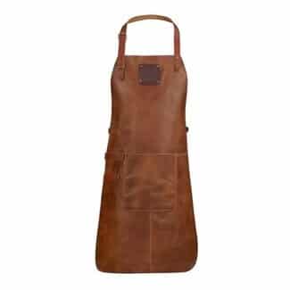 Witloft leren schort cognac