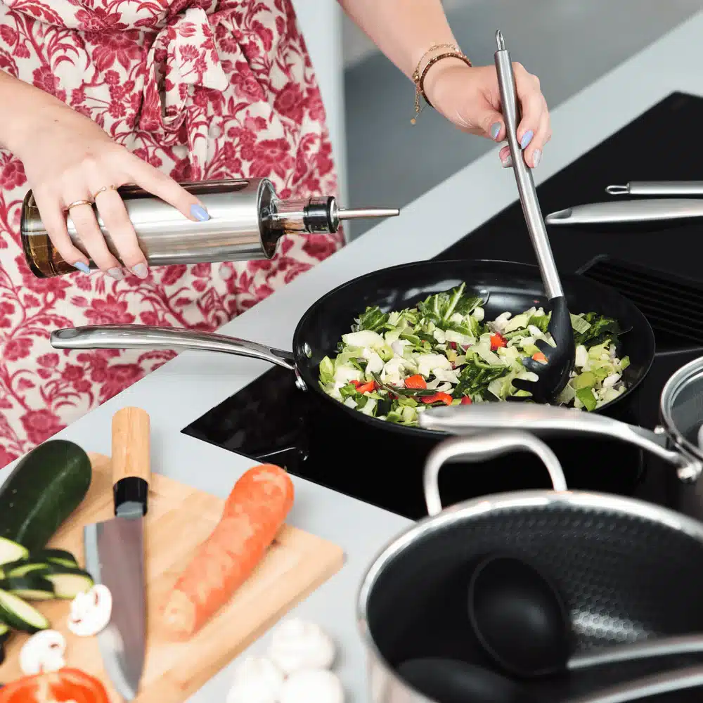 Cook&Pan 2 delige koekenpannenset zwart - Afbeelding 2