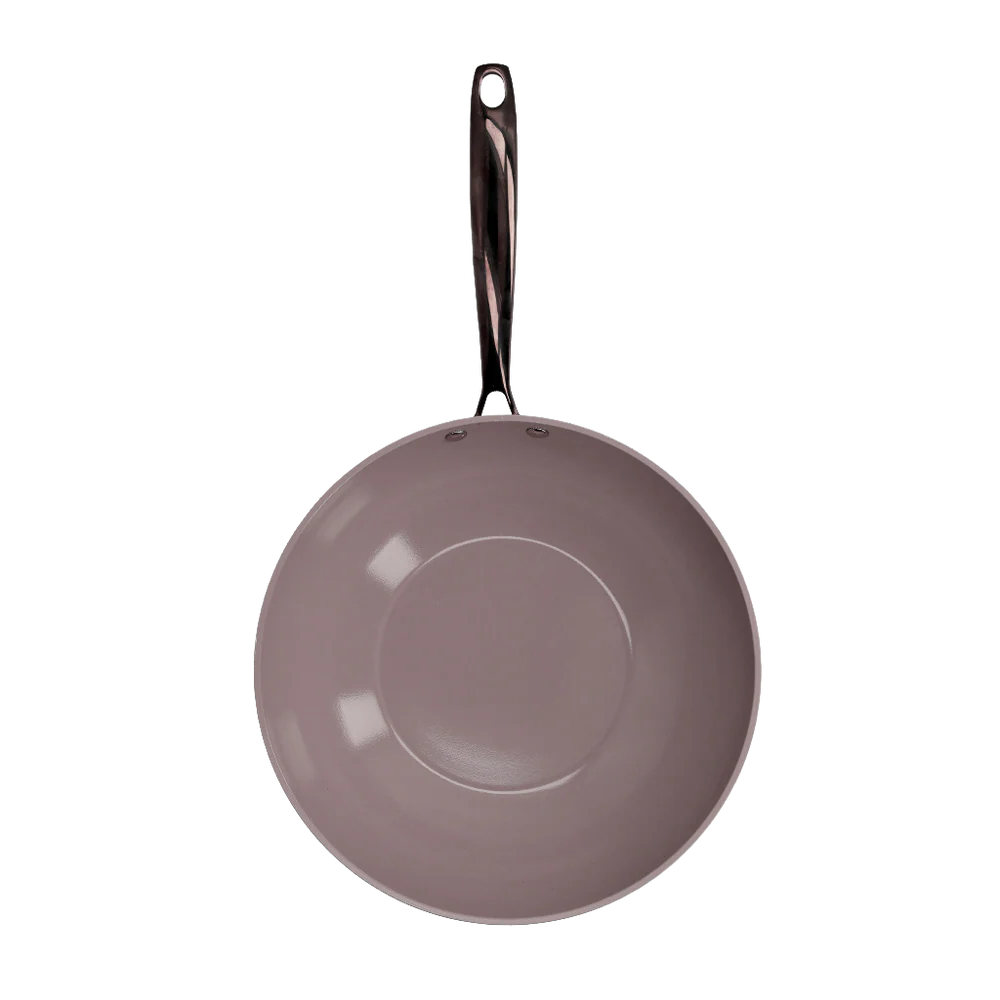 Cook&Pan wok 30cm taupe - Afbeelding 2