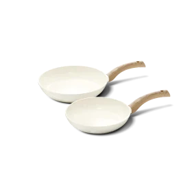 Cook&Pan 2 delige koekenpannenset ivory