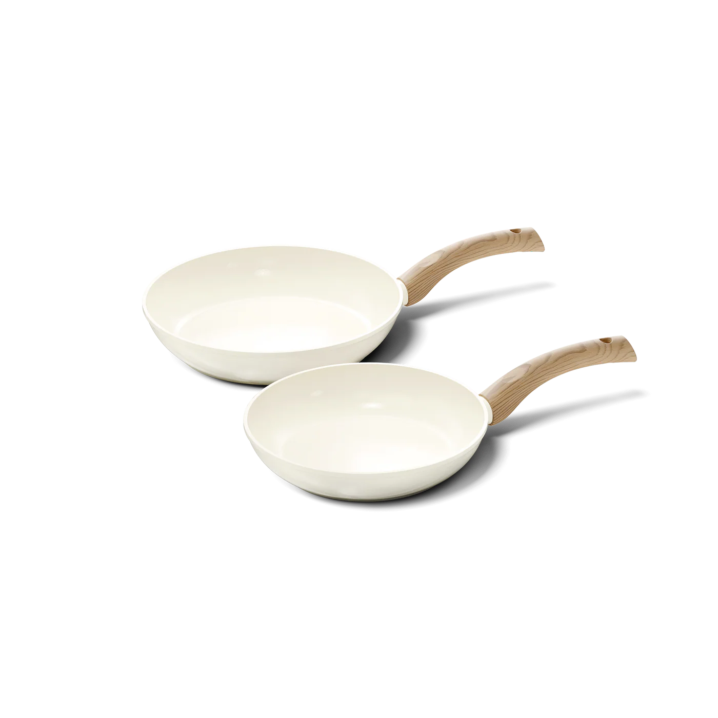 Cook&Pan 2 delige koekenpannenset ivory