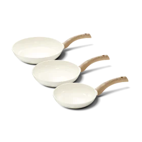 Cook&Pan 3 delige koekenpannenset Ivory
