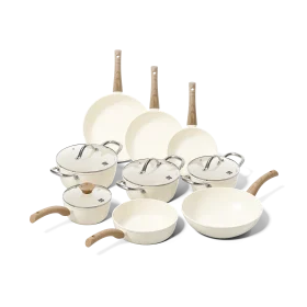 Cook&Pan 9 delige pannenset Go Ivory
