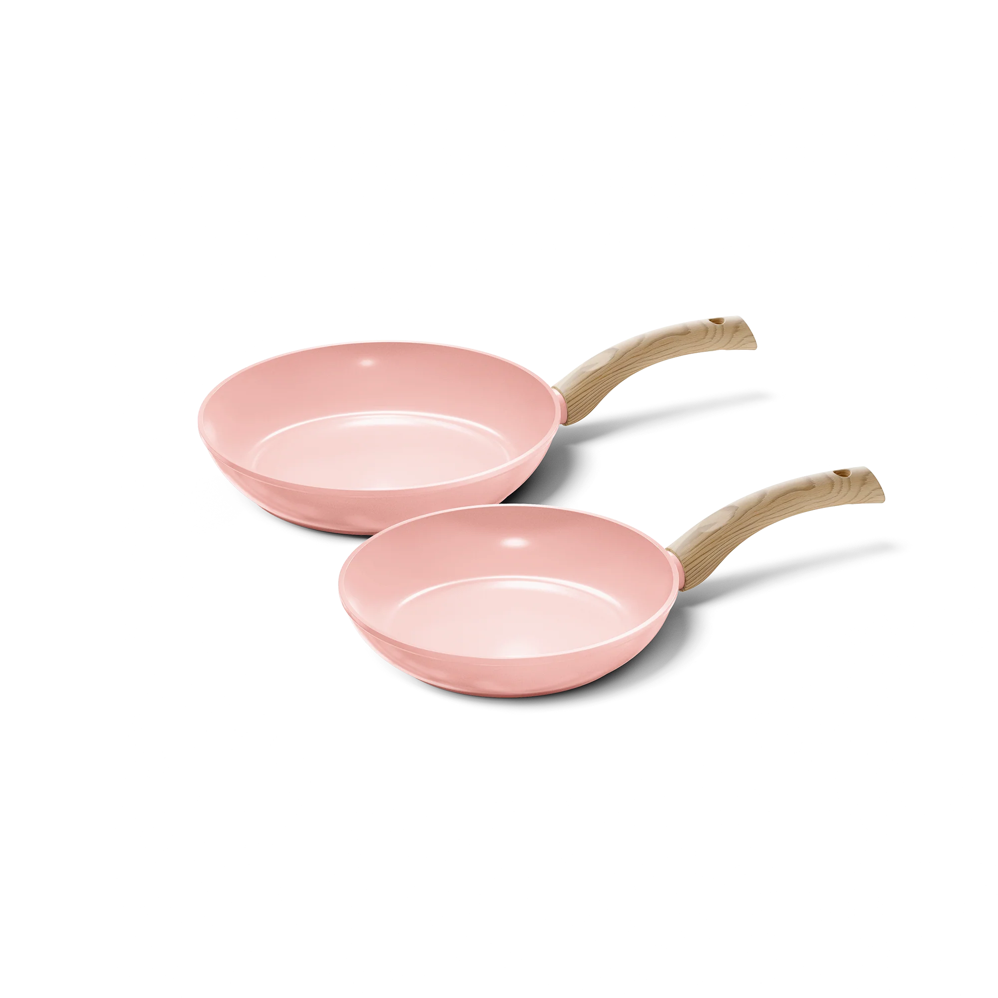 Cook&Pan 2 delige koekenpannenset roze