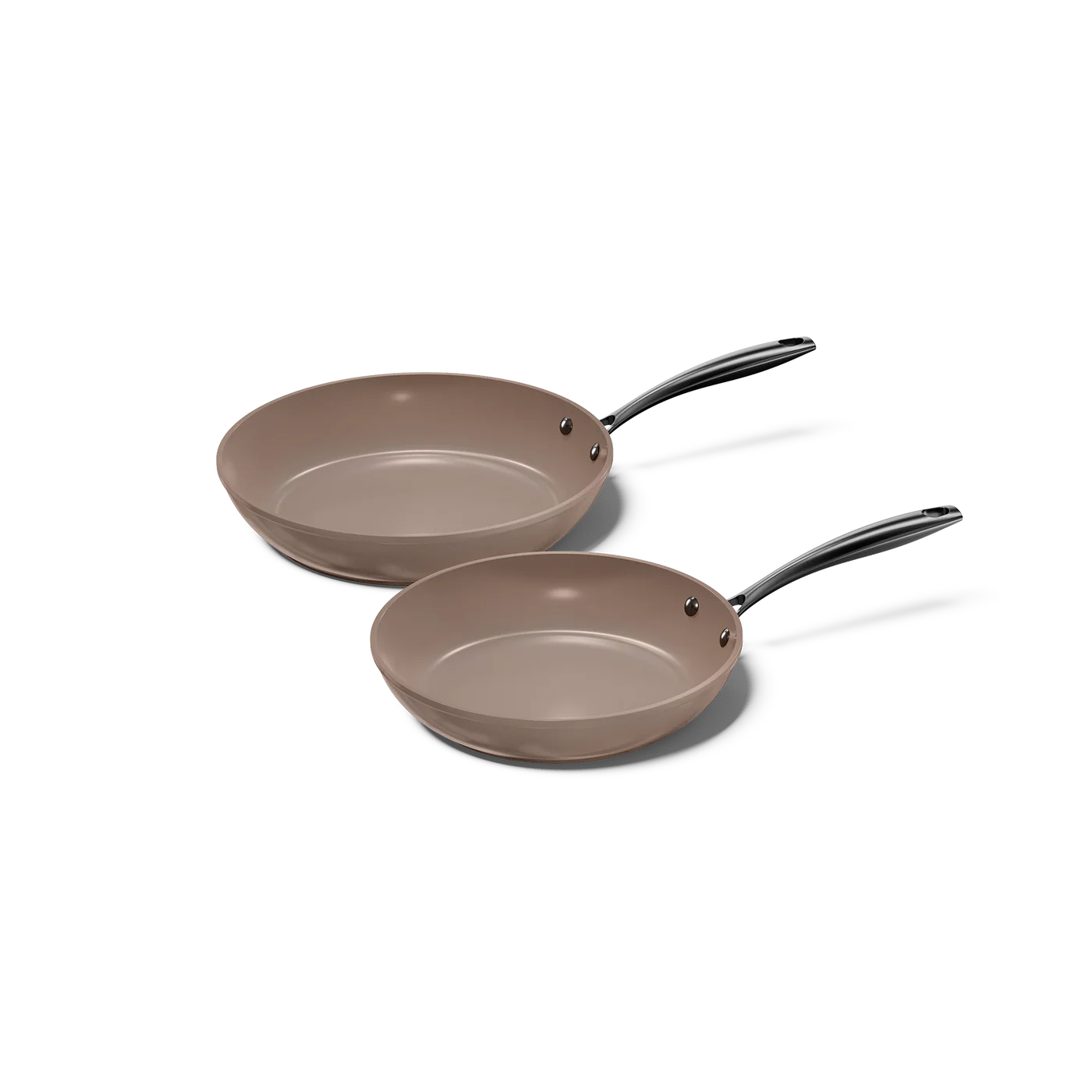 Cook&Pan 2 delige koekenpannenset taupe