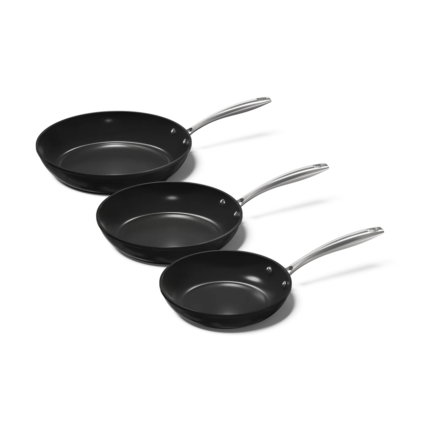 Cook&Pan 3 delige koekenpannenset zwart