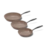 Cook&Pan 3 delige koekenpannenset taupe