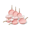 Cook&Pan 9 delige pannenset roze