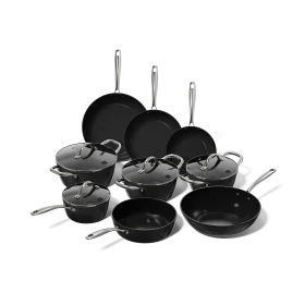 Cook&Pan 9 delige pannenset zwart