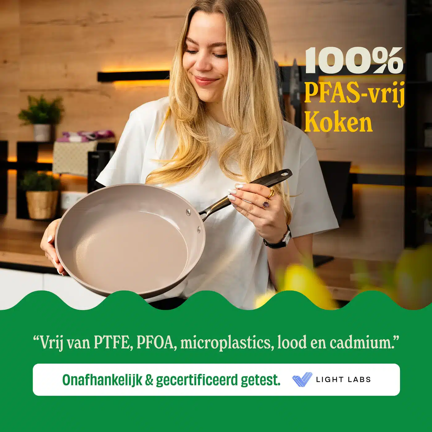Cook&Pan 3 delige koekenpannenset taupe - Afbeelding 2