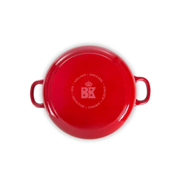 BK bourgogne braadpan gietijzer 26cm rood - Afbeelding 2