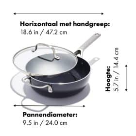 Oxo hapjespan Agility 24cm pfas vrij - Afbeelding 2