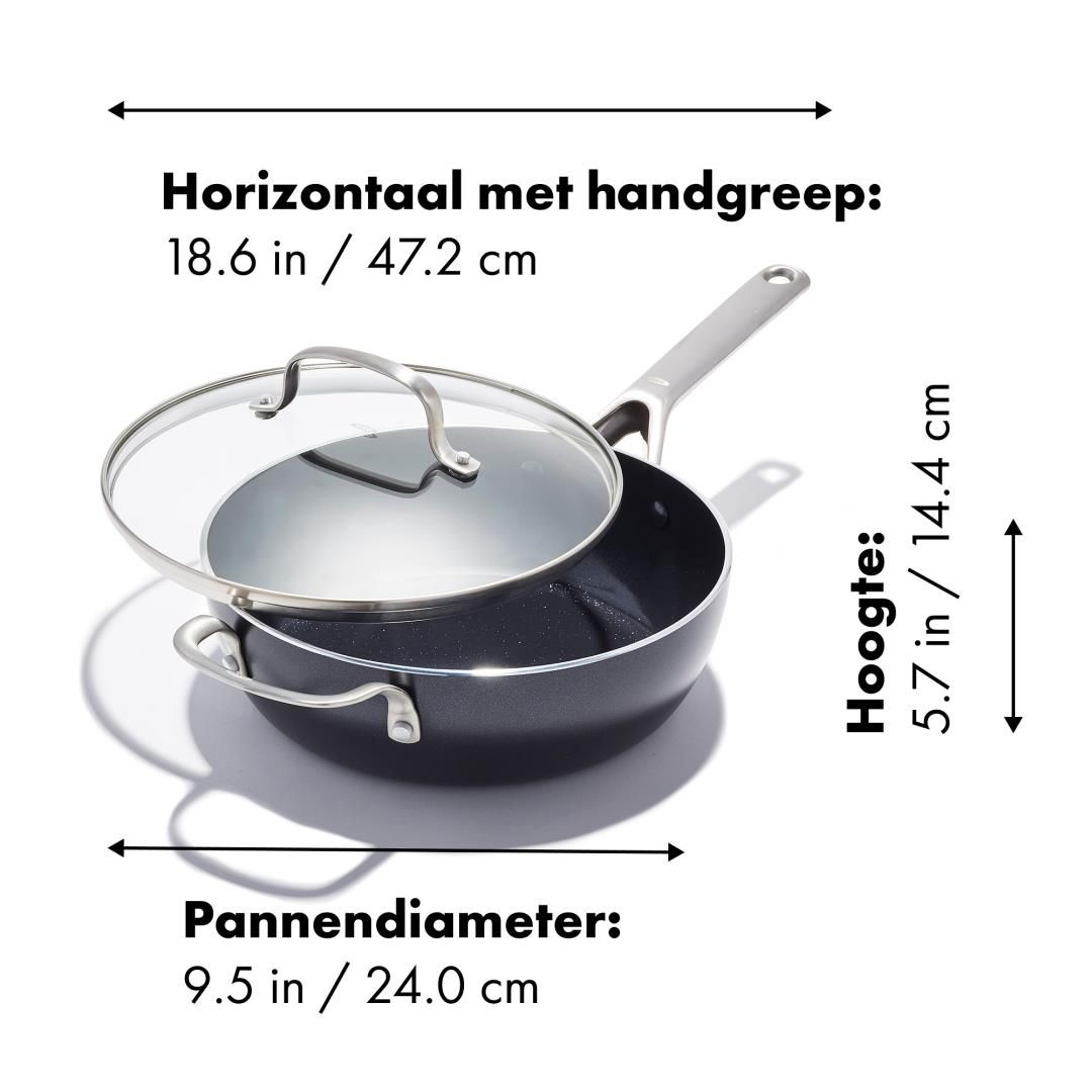Oxo hapjespan Agility 24cm pfas vrij - Afbeelding 2