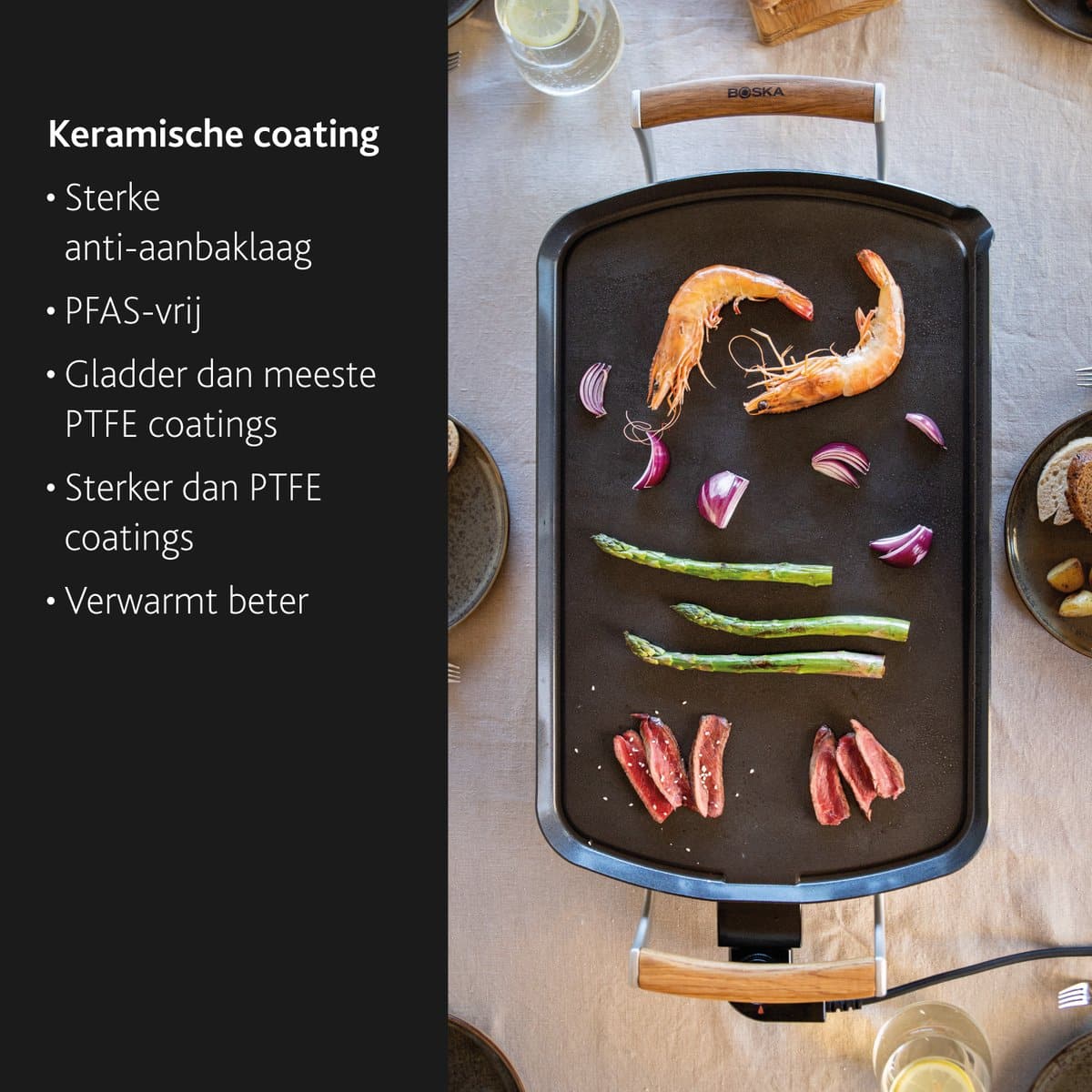 Boska electrische grillplaat PRO - Afbeelding 3
