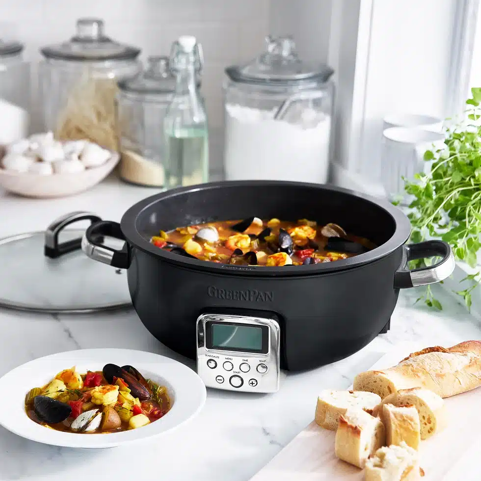 Greenpan omnicooker zwart 5,6 liter - Afbeelding 2