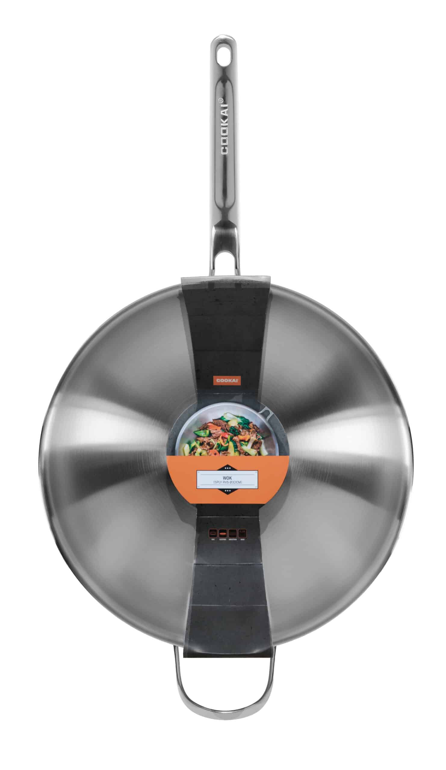 Cookai wok five-ply 32cm (nieuw design) - Afbeelding 2