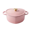 Cook&Pan gietijzeren braadpan 20cm roze hart