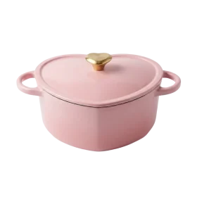 Cook&Pan gietijzeren braadpan 20cm roze hart